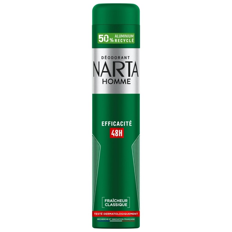 Narta Homme Fraîcheur Classique Déodorant Spray Homme - Protection 48h - 200ml