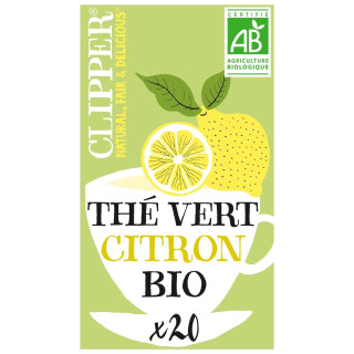 Clipper Thé Bio Vert Citron - 20 Sachets - 35g