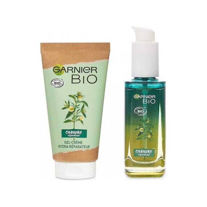 Garnier Bio Hemp Repairing Facial Routine - Stressed Skin - Set 50ml + 30ml