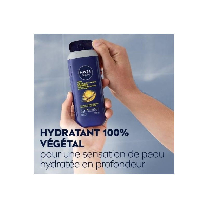 Nivea Men Réveil Express Gel Douche 3-en-1 - Toutes Peaux - 250ml