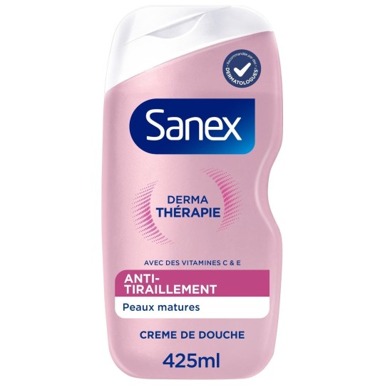 Sanex Derma Thérapie Crème Douche Anti-Tiraillement - Peau Mature - 425ml
