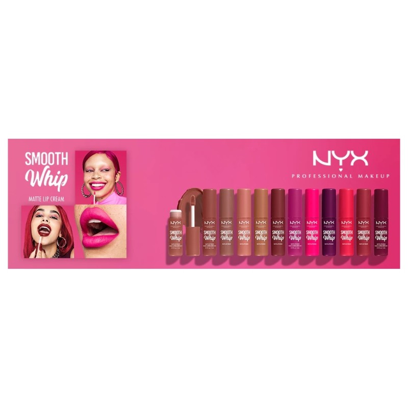 NYX Professional Makeup Smooth Whip أحمر شفاه سائل كريمي بملمس مات - Icing On Top