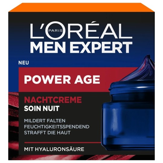 L'Oréal Men Expert Power Age Soin Nuit Visage - Peau Mature - 50ml