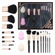Set de Pinceaux de Maquillage 10 Pièces - Noir