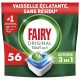 Fairy Original Tablettes Lave-Vaisselle Tout en 1 - 56 Tablettes