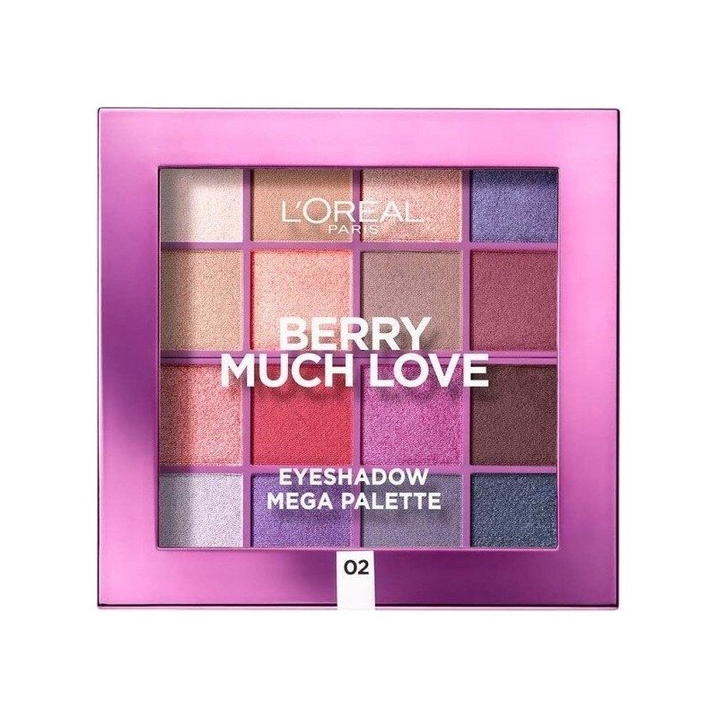 L'Oréal Paris Berry Much Love Méga Palette Ombres à Paupières - 16 Teintes