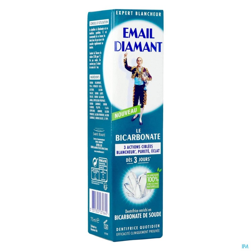 Email Diamant le Bicarbonate Whitening Toothpaste - Purity Brightness - 75ml