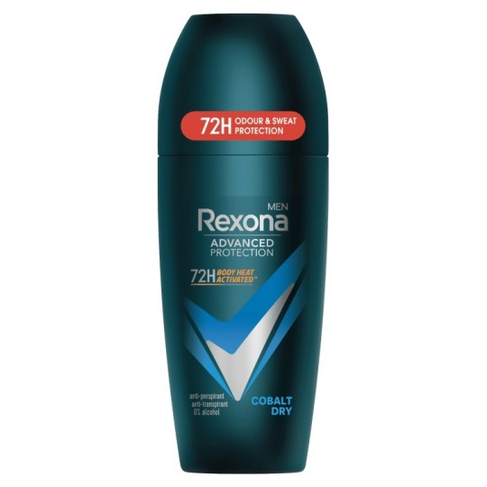Rexona Men Advanced Protection Déodorant Bille Anti-Transpirant - 72h Protection - Cobalt Dry