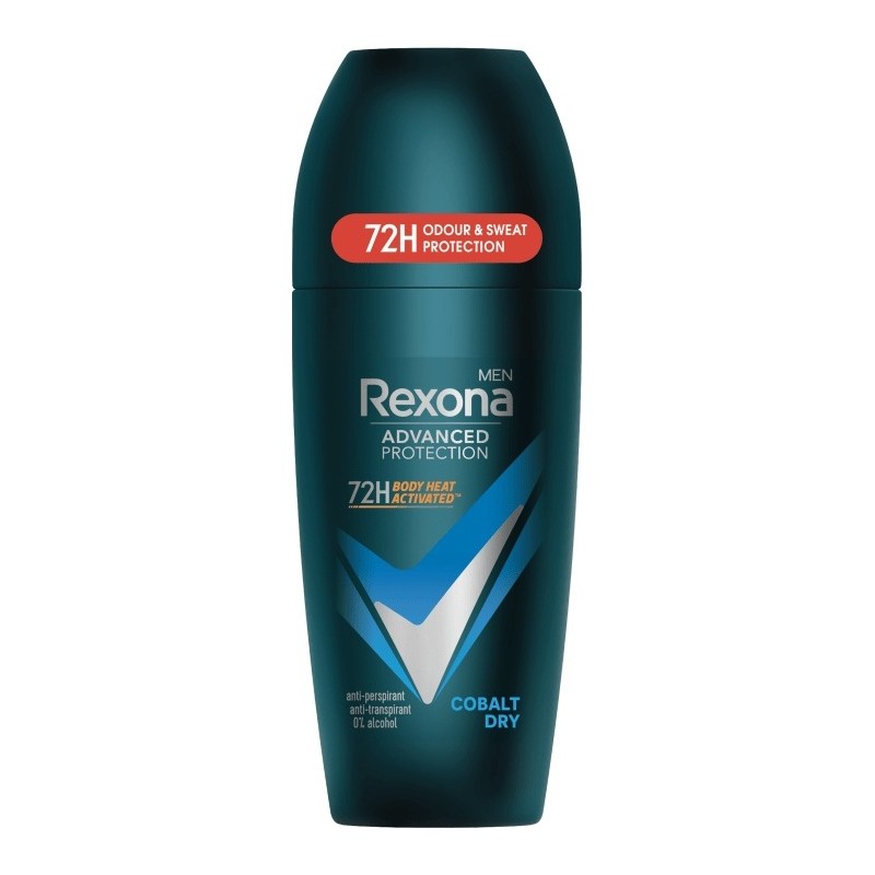 Rexona Men Advanced Protection Déodorant Bille Anti-Transpirant - 72h Protection - Cobalt Dry