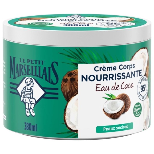 Le Petit Marseillais Origine Naturelle Baume Corps à la Coco - Peau Sèche - 380ml