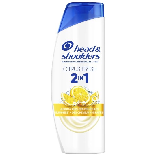 Head & Shoulders Citrus Fresh Shampoing Antipelliculaire 2en1 - Cheveux Gras - 300ml