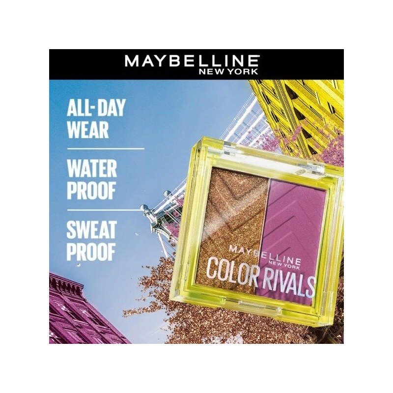 Maybelline New York Color Rivals Palette d'Ombres à Paupières - Assertive X Coy - 3g