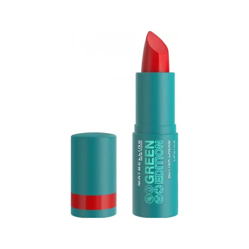 Maybelline New York Green Edition Rouge à Lèvres Satiné & Pigmenté au Beurre de Cacao - 05 Rainforest