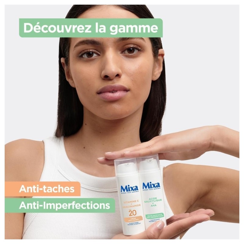 Mixa Soin Corps Gelée Matifiante Anti-Imperfections - Peau Grase - 50ml