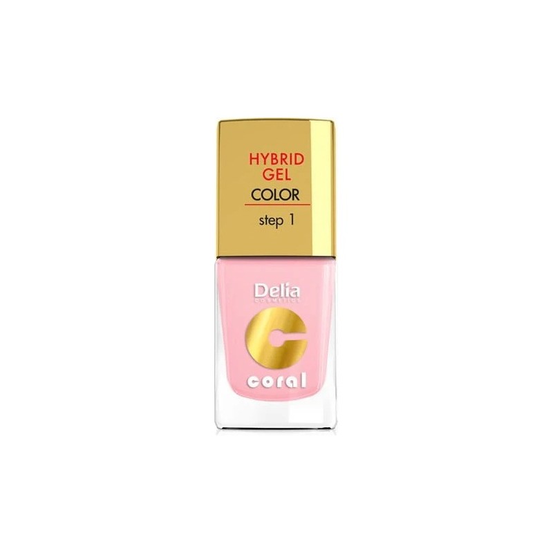 Delia Cosmetics Coral Hybrid Gel Vernis à Ongles - 11ml - Rose Pastel 04
