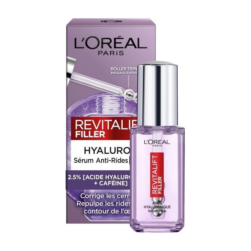 L'Oréal Paris Revitalift Sérum Contour des Yeux Anti-Cernes - Tous Types de Peau - 20ml