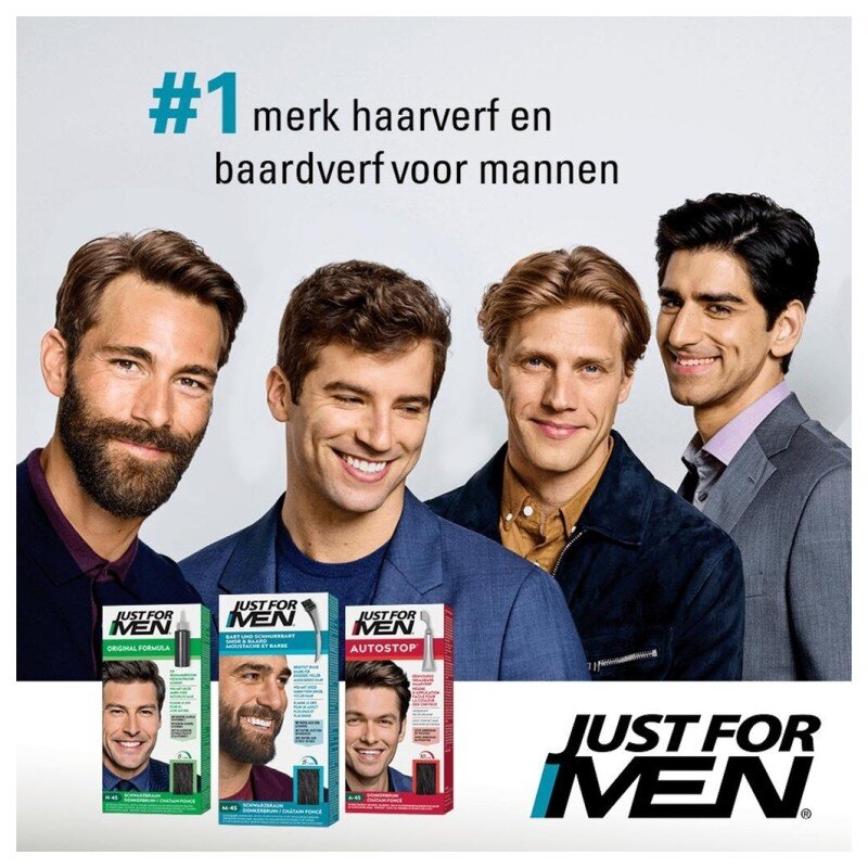 Just For Men Beard And Mustache Coloring Gel - Dark Brown - 28g