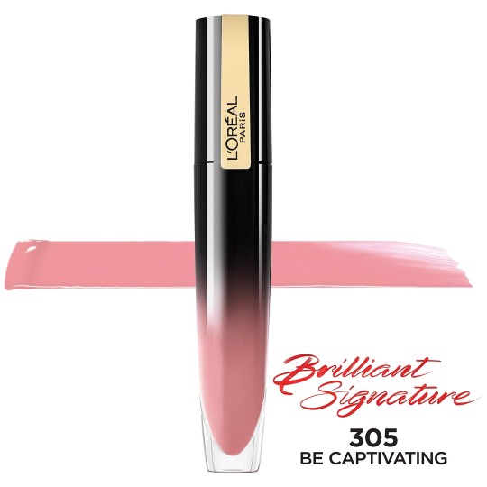 L'Oréal Paris Signature Rouge à Lèvres Liquide Brillant - Be Captivating 305