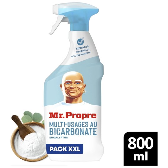 Mr. Propre Nettoyant Ménager Multi-Usages - Bicarbonate & Eucalyptus - 800ml