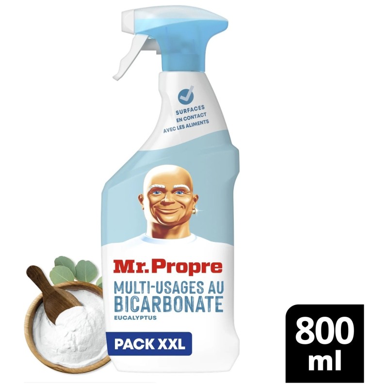 Mr. Propre Nettoyant Ménager Multi-Usages - Bicarbonate & Eucalyptus - 800ml
