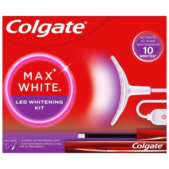 Colgate Max White Teeth Whitening Kit With Led Light And Serum