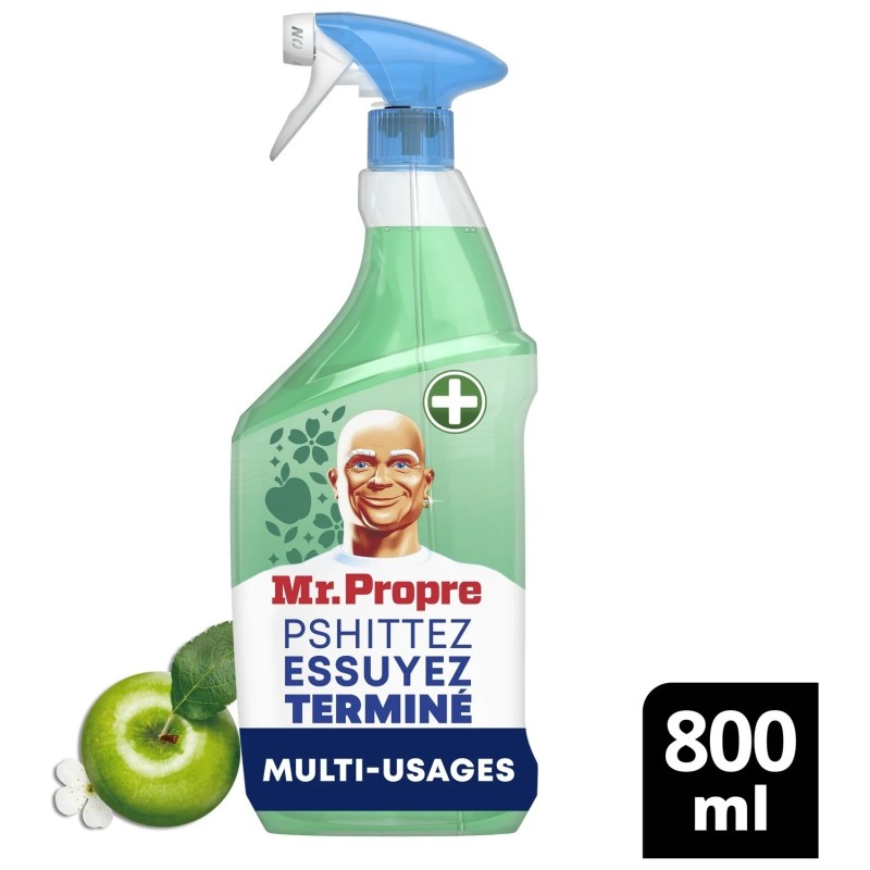 Mr. Propre رذاذ مطهر ومنظف متعدد الأسطح - زهر التفاح - 800 مل