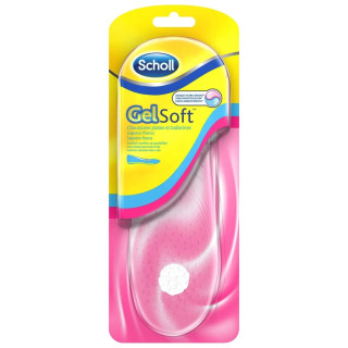 Scholl Gel Soft Semelles pour Chaussures Plates et Ballerines - la Paire