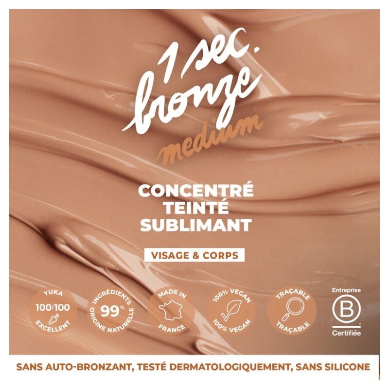 Energie Fruit Lait Teinté Sublimant Corps et Visage - Effet Bronzant Immédiat - Hydratant Bio - 100ml