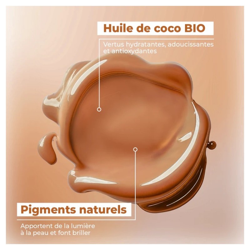 Energie Fruit Lait Teinté Sublimant Corps et Visage - Effet Bronzant Immédiat - Hydratant Bio - 100ml