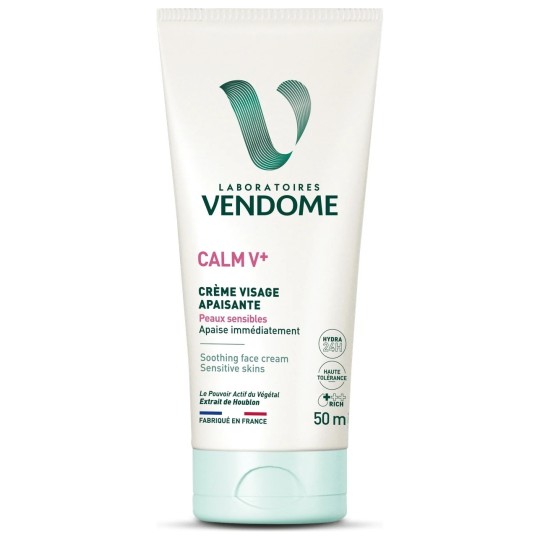 Laboratoires Vendome Calm V+ Crème Visage Apaisante - Peaux Sensibles - 50ml