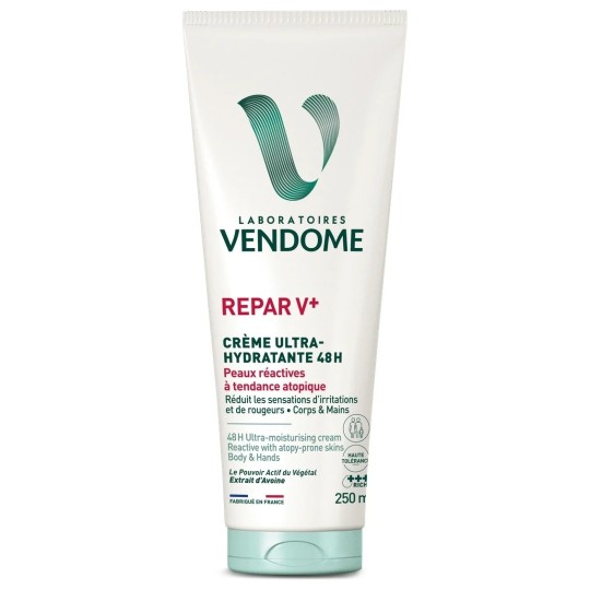 Laboratoires Vendome Reparv+ Crème Ultra-Nourrissante Corps - Peaux Réactives et Atopiques - 250ml