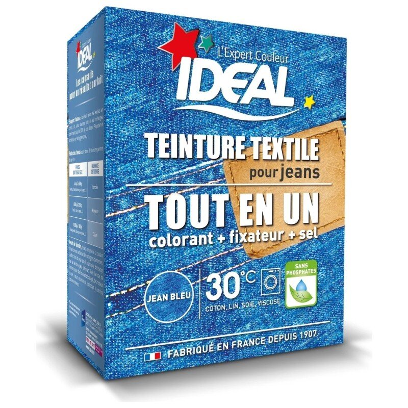 Ideal All In One Textile Dye - Jean Blue - 350g