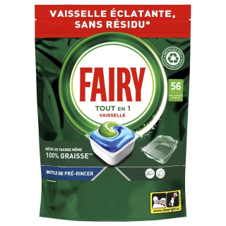 Fairy Original Tablettes Lave-Vaisselle Tout en 1 - 56 Tablettes