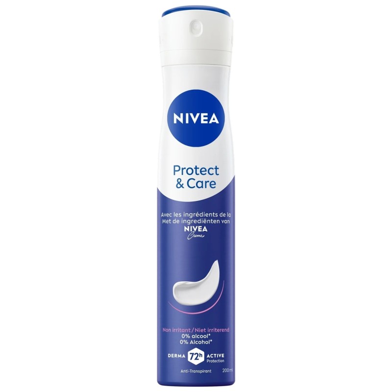 Nivea Protect and Care مزيل عرق رذاذ - حماية 48 ساعة - 200 مل
