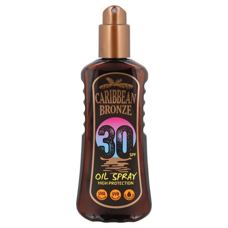 Caribbean Bronze Crème Solaire Teinté Spray Spf 30 - 200ml - Couleur Bronze