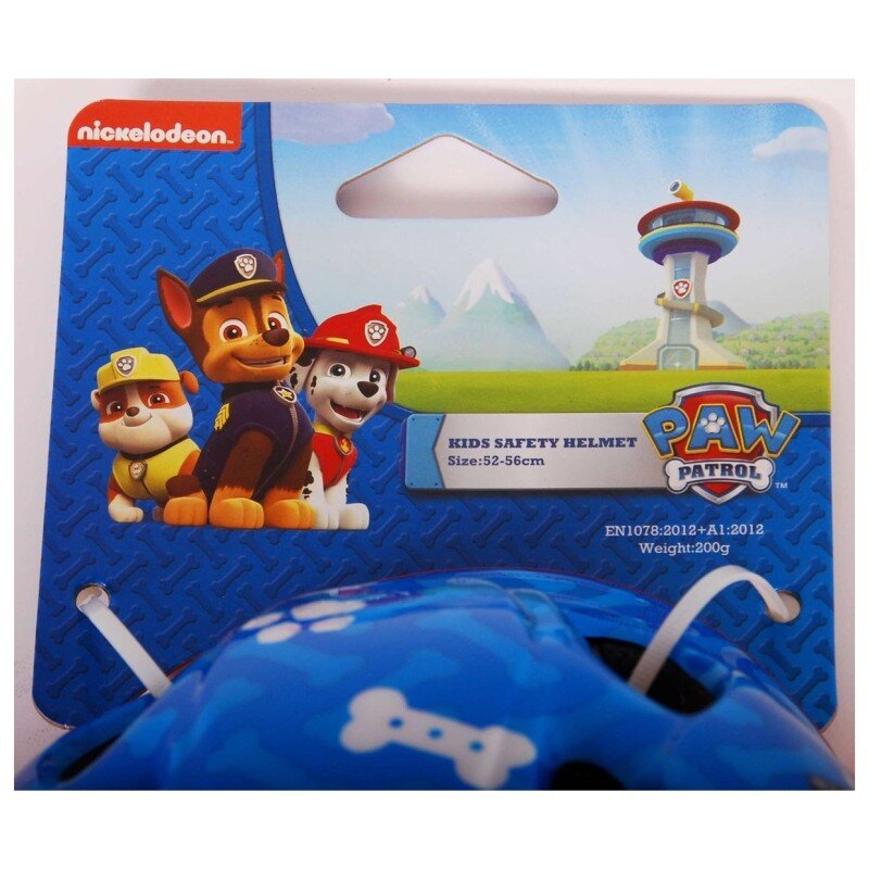Volare Paw Patrol Casque de Vélo Enfant - Bleu - 52-56 Cm