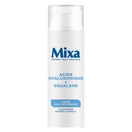 Mixa Crème Visage Anti-Sécheresse Acide Hyaluronique et Squalane - Peau Mixte - 50ml