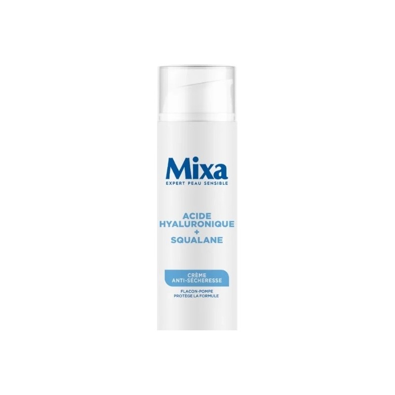 Mixa Crème Visage Anti-Sécheresse Acide Hyaluronique et Squalane - Peau Mixte - 50ml