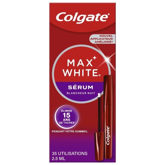 Colgate Max White Ultimate Sérum Blancheur Nuit pour Dents