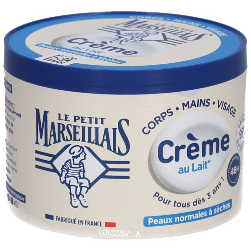 Le Petit Marseillais كريم متعدد الاستعمالات بحليب اللوز النباتي العضوي - للبشرة العادية إلى الجافة - 360 مل