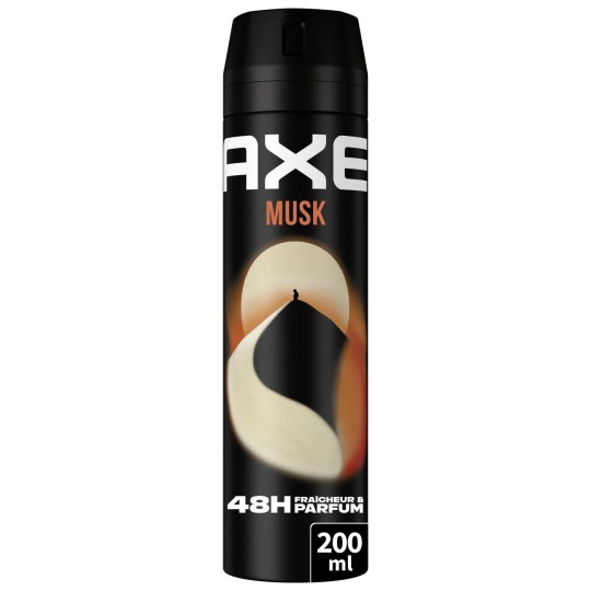 Axe Musk Déodorant Spray Homme - Fraîcheur 48h - 200ml