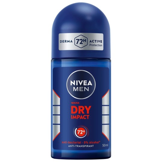 Nivea Men Dry Impact Déodorant Bille Homme Anti-Transpirant - Double Protection