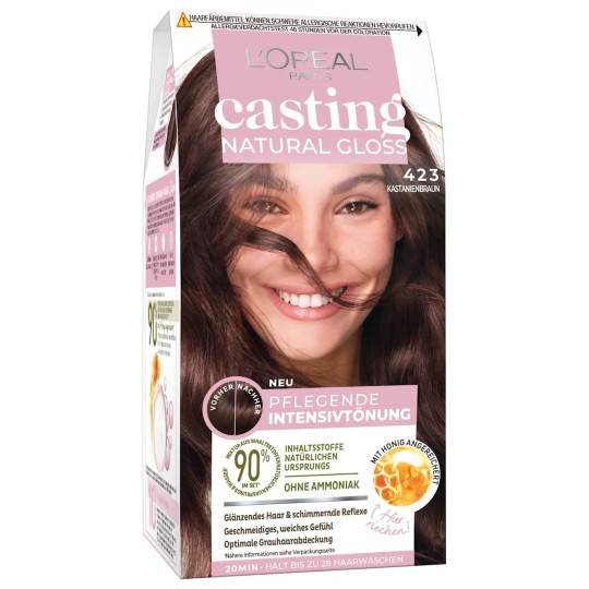 L'Oréal Paris Casting Natural Gloss Coloration Sans Ammoniaque - 423 Cappuccino