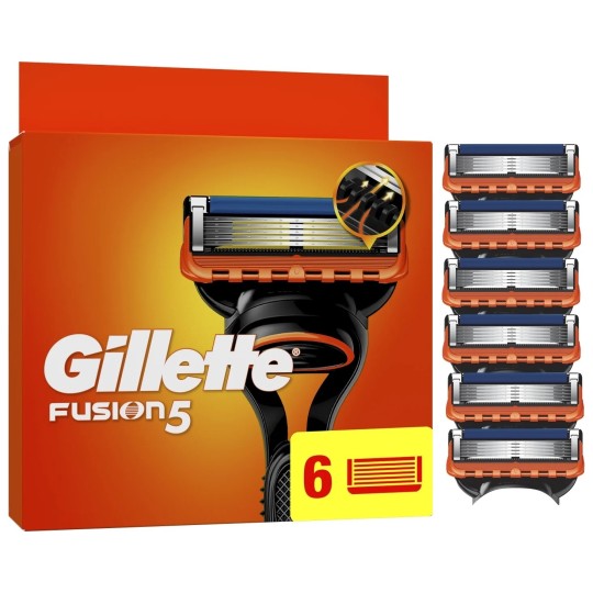 Gillette Fusion 5 Recharges de Lames de Rasoir - 6 Recharges