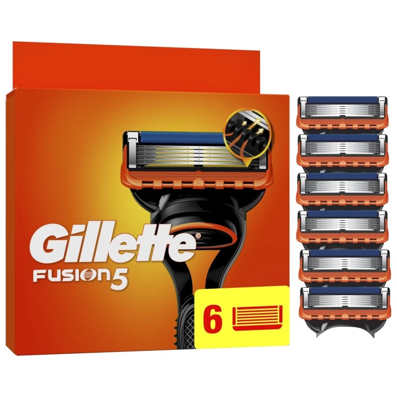 Gillette Fusion 5 Recharges de Lames de Rasoir - 6 Recharges