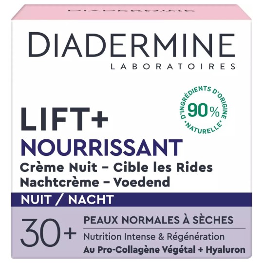Diadermine Lift+ Crème Visage Nuit Anti-Rides - 50ml