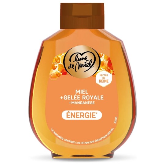 Miel de fleurs liquide + gelée royale + manganese Le pot de 230g