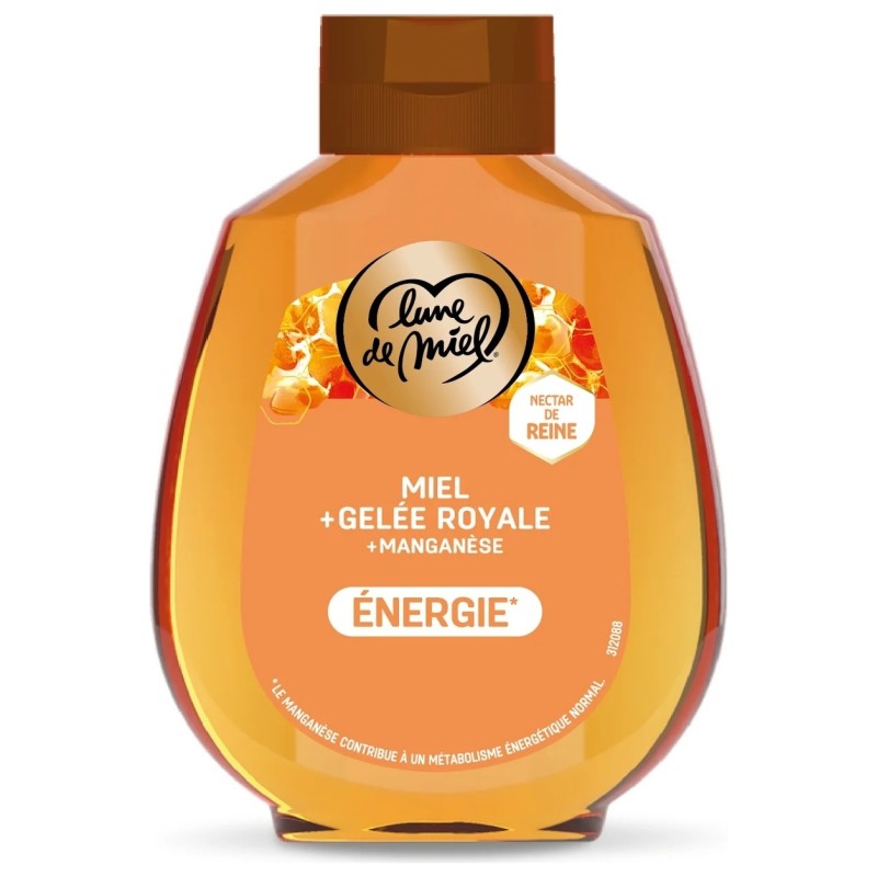 Miel de fleurs liquide + gelée royale + manganese Le pot de 230g