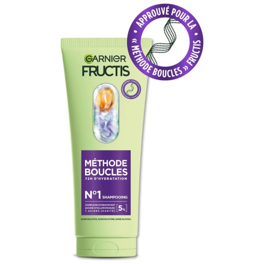 Garnier Fructis Méthode Boucles Shampooing Hydratant - Cheveux Bouclés - 200ml