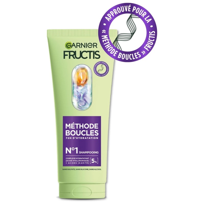 Garnier Fructis Méthode Boucles Hydrating Shampoo - Curly Hair - 200ml